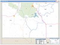 Fall River, Sd Carrier Route Wall Map